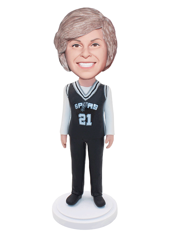 Custom Gifts for Coach Bobble Head, Custom Coach Bobblehead Trophy Female - Abobblehead.com