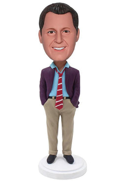 Custom Male Ceo Bobbleheads Businessman, Unique Gift Idea For Men Supervisor - Abobblehead.com